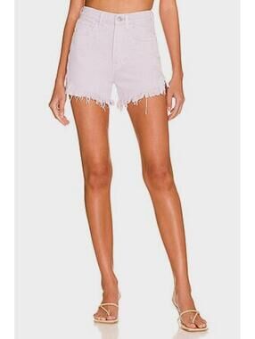 NWT Seven7 For All Man Kind Easy Ruby Cut-Off Shorts - Lilac Size 23 Button Fly